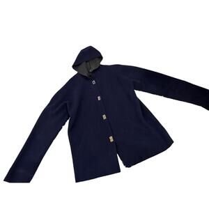 Ralph Lauren 78% wool soft jacket w hood classic gently used winter sz MP